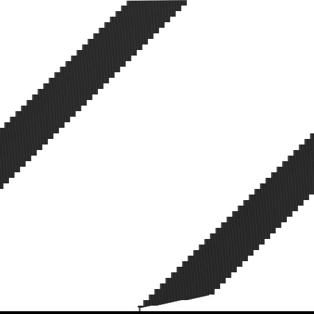 Mexen Rivel sprednji valovit za ohišje kopalniške omarice 35 x 160 cm, črna mat - 91A21-1600-300-1-71