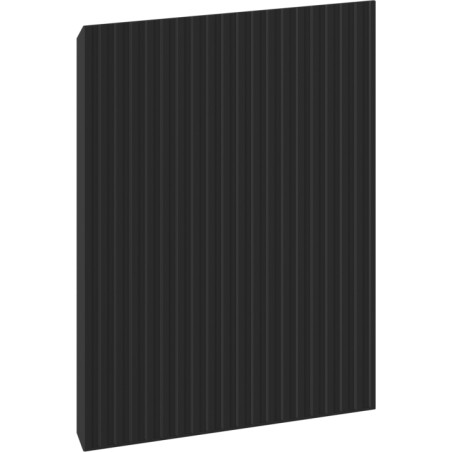 Mexen Rivel pannello frontale scanalato per corpo mobile bagno 30 x 43,5 cm, nero opaco - 91A21-0300-470-1-71