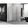 Mexen Exo-R Duo quadratische Duschkabine mit Schwingtür 90 x 90 cm, transparent, gold - 8110-090-090-50-00