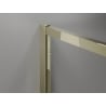 Mexen Exo quadratische Duschkabine, verschiebbar, 100 x 100 cm, transparent, gold - 8111-100-100-50-00