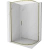 Mexen Exo semicircular sliding shower cabin 120 x 90 cm, transparent, gold - 8131-120-090-50-00