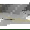 Mexen Exo Duschkabine halbrund verschiebbar 100 x 100 cm, transparent, gold - 8131-100-100-50-00