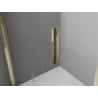 Mexen Exo semi-circular sliding shower cabin 100 x 100 cm, transparent, gold - 8131-100-100-50-00