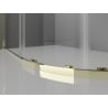 Mexen Exo-S Duo cabina doccia semicircolare scorrevole 100 x 80 cm, trasparente, oro - 8132-100-080-50-00