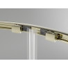 Mexen Exo-S Duo Halbrunde Duschkabine 90 x 90 cm, transparent, gold - 8132-090-090-50-00
