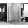 Mexen Exo-S Duo kabina prysznicowa półokrągła rozsuwana 120 x 90 cm, transparent, złota - 8132-120-090-50-00