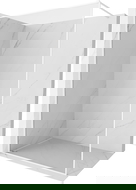 Mexen Kioto-F parete doccia Walk-in con cornice 130 x 202 cm, trasparente 8 mm, bianco - 800-130-104-20-00