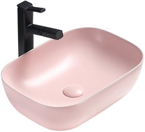 Mexen Rita lavabo da appoggio 45 x 32 cm, rosa opaco - 21084544