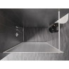 Mexen Kioto-F dušisein Walk-in raamiga 100 x 202 cm, härmatus 8 mm, valge - 800-100-104-20-30