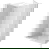 Mexen Kioto-F Duschwand Walk-in mit Rahmen 100 x 70 cm, transparent 8 mm, weiß - 800-100-202-04-20-070