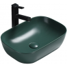 Mexen Rita lavabo à poser 45 x 32 cm, vert foncé mat - 21084547