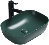 Mexen Rita lavabo da appoggio 45 x 32 cm, verde scuro opaco - 21084547