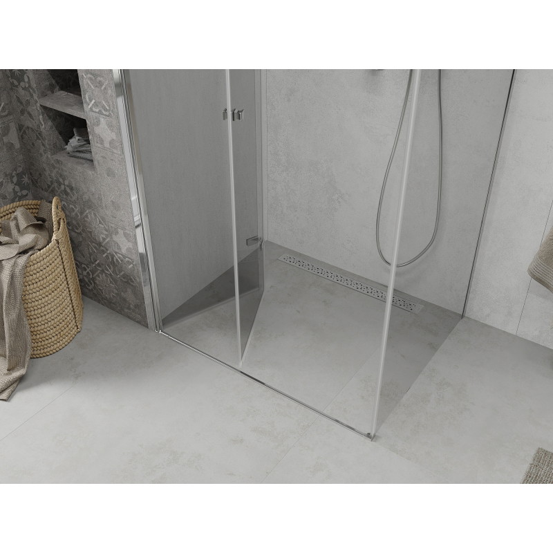 Mexen Lima Faltduschkabine 90 x 70 cm, transparent, Chrom - 856-090-070-01-00