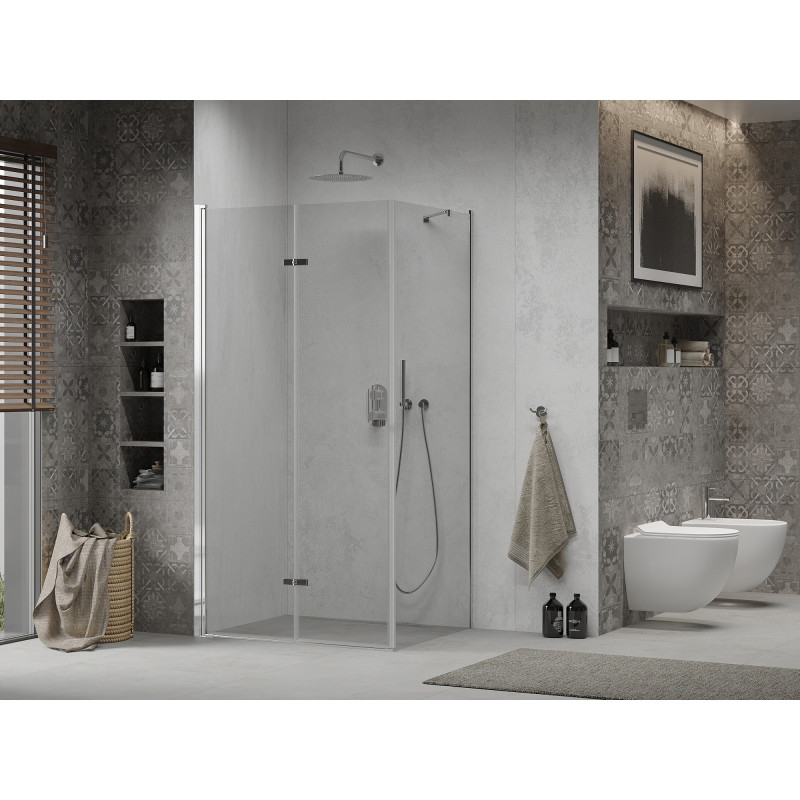 Mexen Lima Faltduschkabine 90 x 70 cm, transparent, Chrom - 856-090-070-01-00