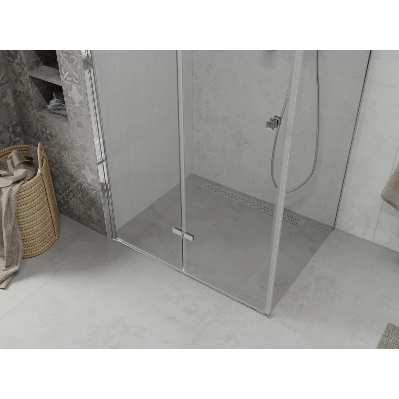 Mexen Lima Faltduschkabine 90 x 70 cm, transparent, Chrom - 856-090-070-01-00