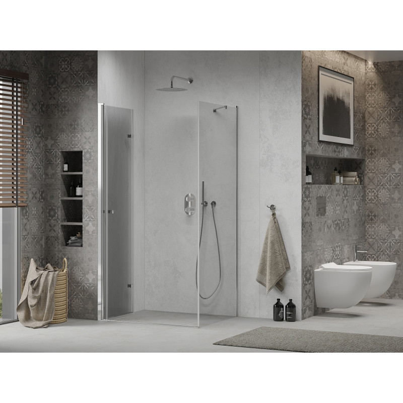 Mexen Lima Faltduschkabine 90 x 70 cm, transparent, Chrom - 856-090-070-01-00