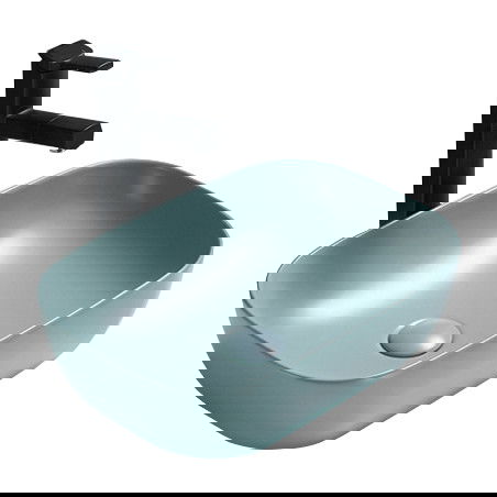 Mexen Rita bänktvättställ 45 x 32 cm, ljusgrön matt - 21084548