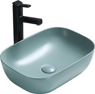 Mexen Rita lavabo de encimera 45 x 32 cm, verde claro mate - 21084548