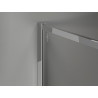 Mexen Kioto-F Zid za tuš Walk-in s okvirima 100 x 202 cm, matirano 8 mm, krom - 800-100-104-01-30
