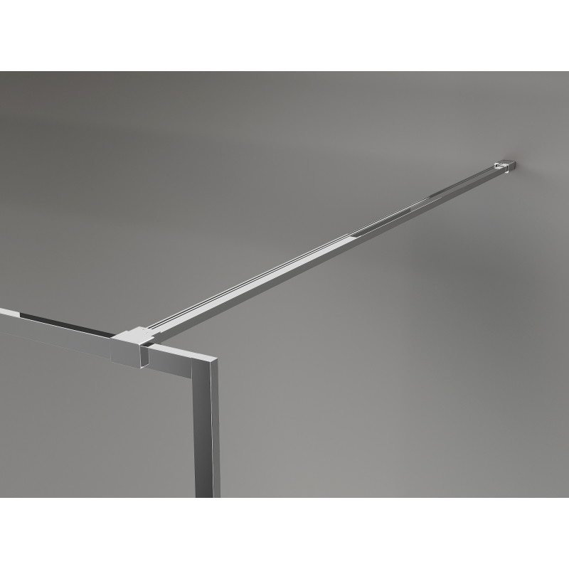 Mexen Kioto-F pršna stena Walk-in z okvirjem 100 x 202 cm, mraz 8 mm, krom - 800-100-104-01-30