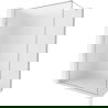 Mexen Kioto-F Duschwand Walk-in mit Rahmen 110 x 202 cm, matt 8 mm, Chrom - 800-110-104-01-30