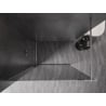 Mexen Kioto-F paroi de douche Walk-in avec cadre 80 x 202 cm, graphite 8 mm, chromé - 800-080-104-01-40