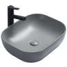 Mexen Rita lavabo sobre encimera 45 x 32 cm, gris claro mate - 21084561