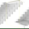 Mexen Kioto-F douchescherm Walk-in met frame 180 x 202 cm, transparant 8 mm, goud - 800-180-104-50-00
