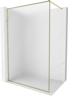 Mexen Kioto-F walk-in tuš zid s okvirom 70 x 202 cm, mraz 8 mm, zlatni - 800-070-104-50-30