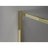 Mexen Kioto-F Walk-in Shower Wall with Frame 130 x 202 cm, Frosted 8 mm, Gold - 800-130-104-50-30