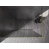 Mexen Kioto-F paroi de douche Walk-in avec cadre 80 x 202 cm, graphite 8 mm, or - 800-080-104-50-40
