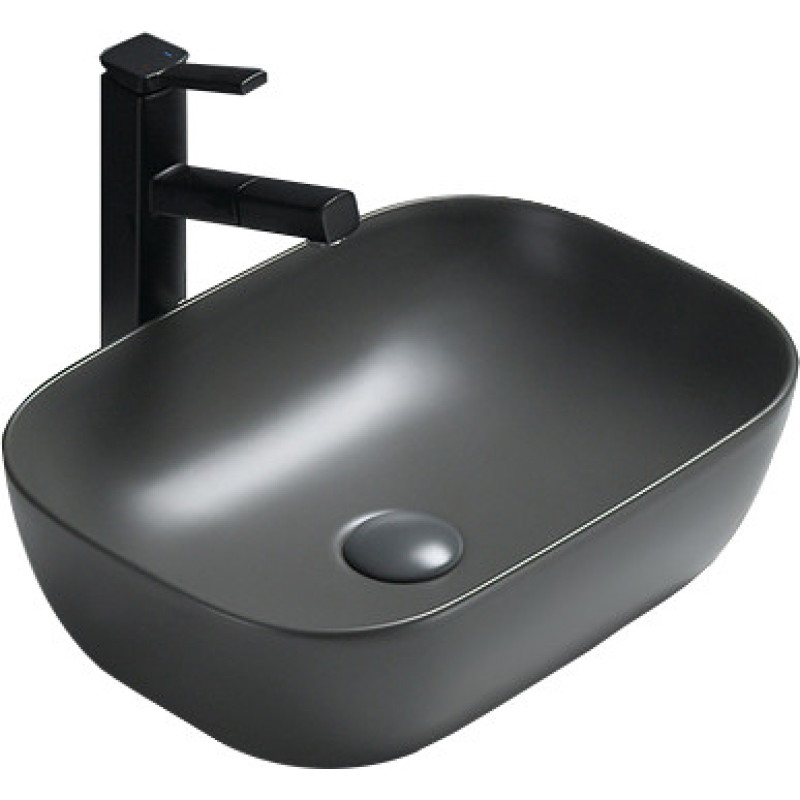 Mexen Rita countertop washbasin 45 x 32 cm, dark gray matte - 21084571