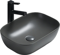 Mexen Rita Aufsatzwaschbecken 45 x 32 cm, dunkelgrau matt - 21084571