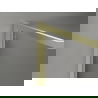 Mexen Kioto-F inloopdouchewand met frame 70 x 202 cm, transparant 8 mm, goud geborsteld - 800-070-104-55-00