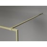 Mexen Kioto-F Duschwand Walk-in mit Rahmen 80 x 202 cm, transparent 8 mm, gold gebürstet - 800-080-104-55-00