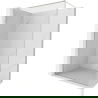 Mexen Kioto-F douchewand Walk-in met frame 65 x 202 cm, transparant 8 mm, geborsteld nikkel - 800-065-104-97-00