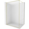 Mexen Kioto-F dušisein Walk-in raamiga 120 x 202 cm, matt 8 mm, kuldne harjatud - 800-120-104-55-30