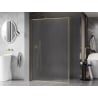 Mexen Kioto-F Duschwand Walk-in mit Rahmen 140 x 202 cm, Frost 8 mm, Gold gebürstet - 800-140-104-55-30