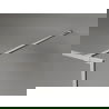 Mexen Kioto-F Duschwand Walk-in mit Rahmen 135 x 202 cm, transparent 8 mm, gebürsteter Nickeln - 800-135-104-97-00
