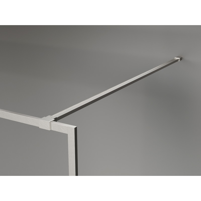 Mexen Kioto-F dušisein Walk-in raamiga 170 x 202 cm, läbipaistev 8 mm, harjatud nikkel - 800-170-104-97-00