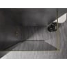 Mexen Kioto-F paroi de douche Walk-in avec cadre 90 x 202 cm, graphite 8 mm, or brossé - 800-090-104-55-40