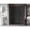 Mexen Kioto-F Duschwand Walk-in mit Rahmen 60 x 202 cm, transparent 8 mm, Roségold - 800-060-104-60-00