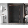 Mexen Kioto-F dušisein Walk-in raamiga 60 x 202 cm, läbipaistev 8 mm, roosa kuld - 800-060-104-60-00