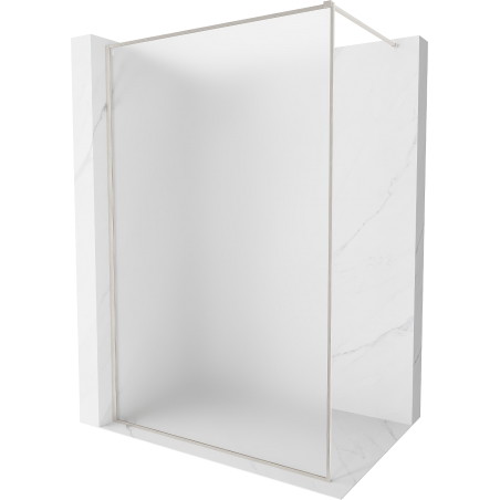 Mexen Kioto-F Tuš stijena Walk-in s okvirom 70 x 202 cm, mraz 8 mm, brušeni nikal - 800-070-104-97-30