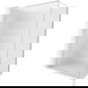 Mexen Kioto-F Duschwand Walk-in mit Rahmen 100 x 202 cm, Raureif 8 mm, gebürsteter Nickel - 800-100-104-97-30