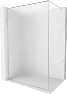 Mexen Kioto-F dušisein Walk-in raamiga 100 x 202 cm, härmatis 8 mm, harjatud nikkel - 800-100-104-97-30