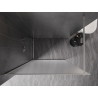 Mexen Kioto-F Tuš stijena Walk-in s okvirom 70 x 202 cm, mraz 8 mm, brušeni nikal - 800-070-104-97-30