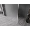 Mexen Kioto-F Duschwand Walk-in mit Rahmen 120 x 202 cm, Frost 8 mm, gebürsteter Nickel - 800-120-104-97-30