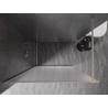 Mexen Kioto-F Duschwand Walk-in mit Rahmen 120 x 202 cm, Frost 8 mm, gebürsteter Nickel - 800-120-104-97-30