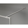 Mexen Kioto-F Tuš stijena Walk-in s okvirom 70 x 202 cm, mraz 8 mm, brušeni nikal - 800-070-104-97-30